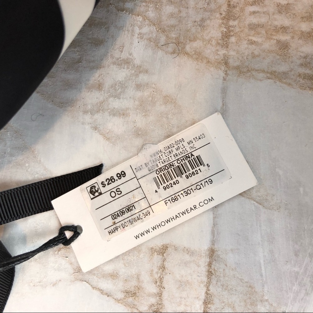 NWT Who What Wear polka dot fanny pack tie belt - Picture 2 of 4